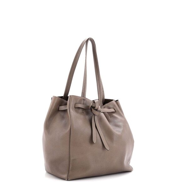 Celine Phantom Tie Cabas Tote Leather Small Neutral - Picture 2 of 10